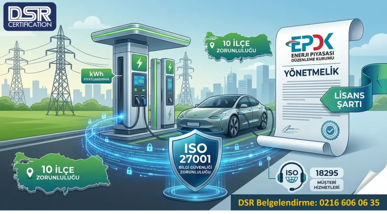 Şarj istasyonları için iso 27001 belgesi
