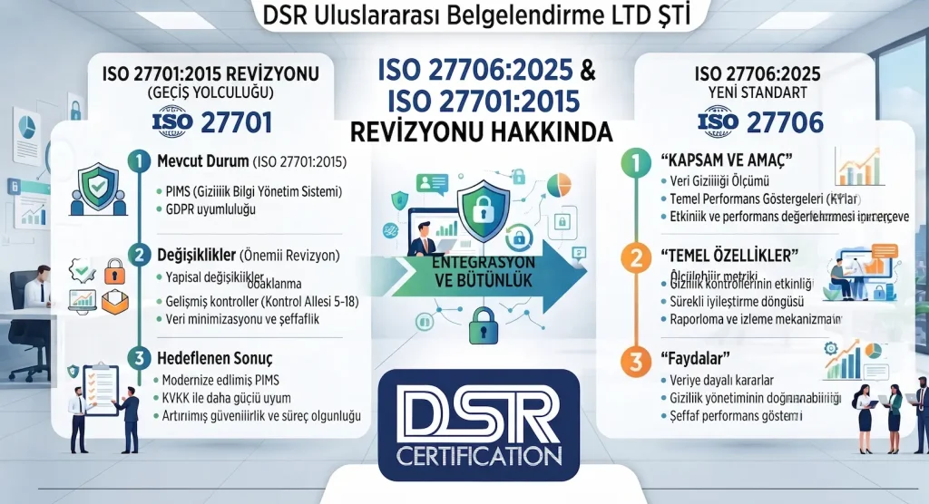 iso 27706 ve iso 27701 standard revizyonları geçiş bilgilendirmesi