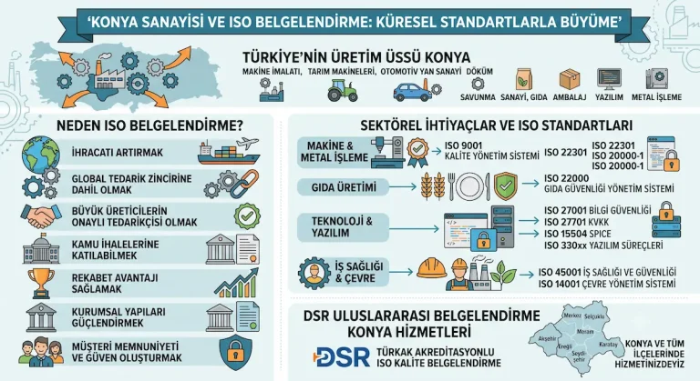 konya dsr türkaklı uluslararası iso belgelendirme hizmetleri